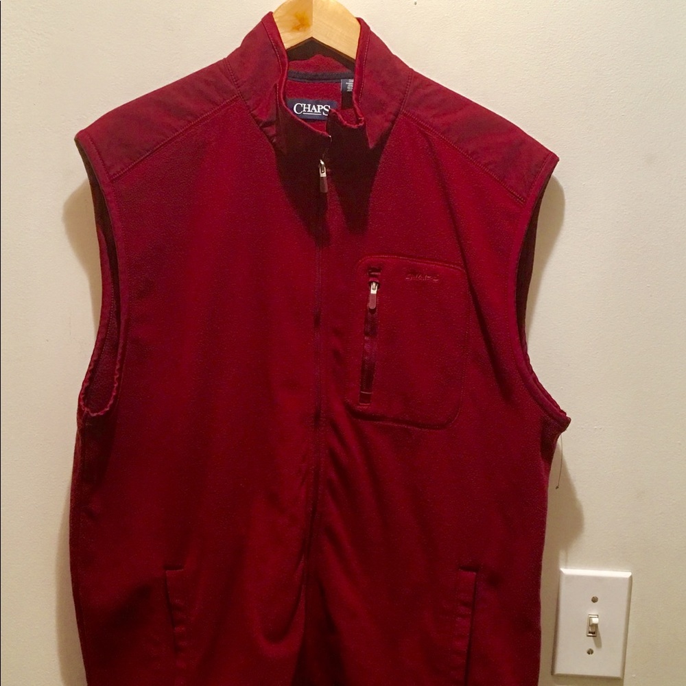 Mens Chaps Sleeveless Fleece Vest NWOT Size XL